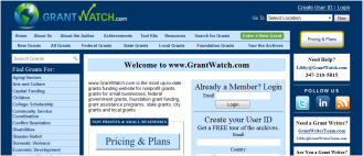 GrantWatch home page
